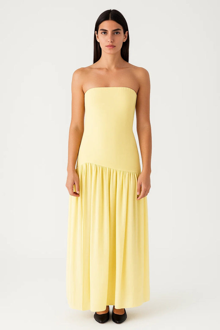 Dam Klänning | Elegant Slimfit | Strapless | Sommar