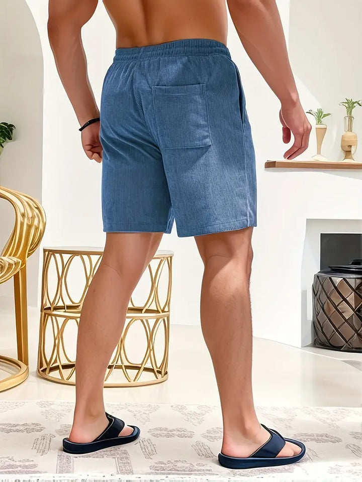 Herr Shorts | Rak Modell | Med Dragsnöre | Sommar
