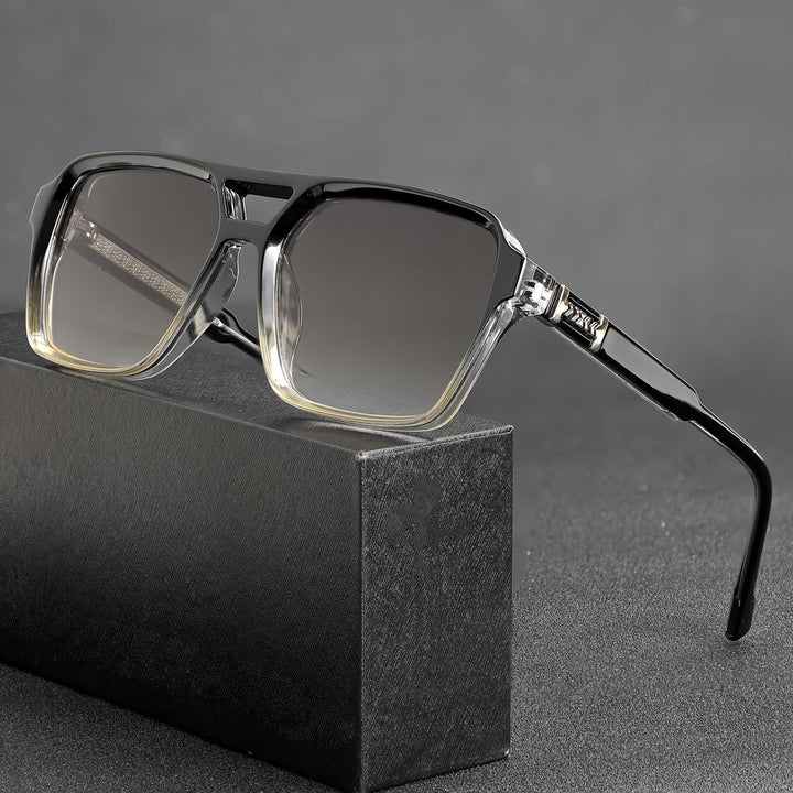 Herr Solglasögon | Oversized Retro | Breda Skalmar | Sommar
