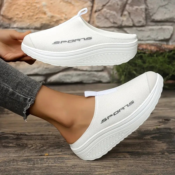 Dam Sandaler | Andningsbar Mesh & Slip-on | Halvklack & EVA-sula | Sommar & Bekväm Passform