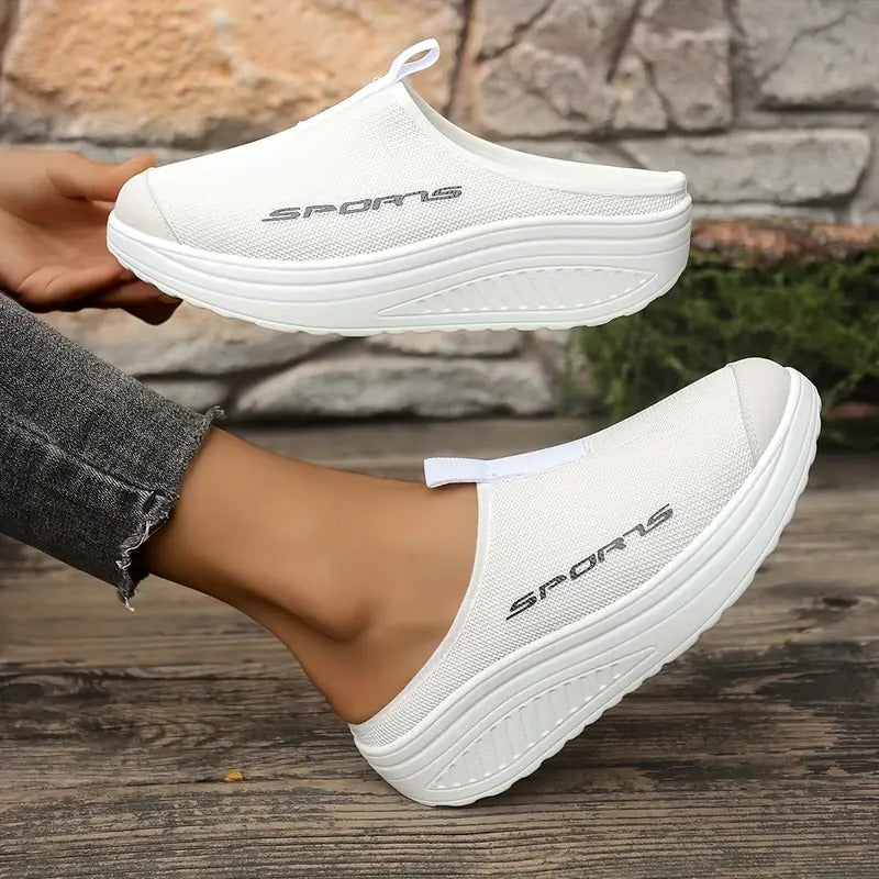 Dam Sandaler | Andningsbar Mesh & Slip-on | Halvklack & EVA-sula | Sommar & Bekväm Passform