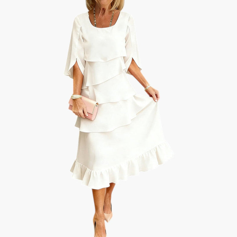 Dam Klänning | Elegant | Volangdesign | Sommar