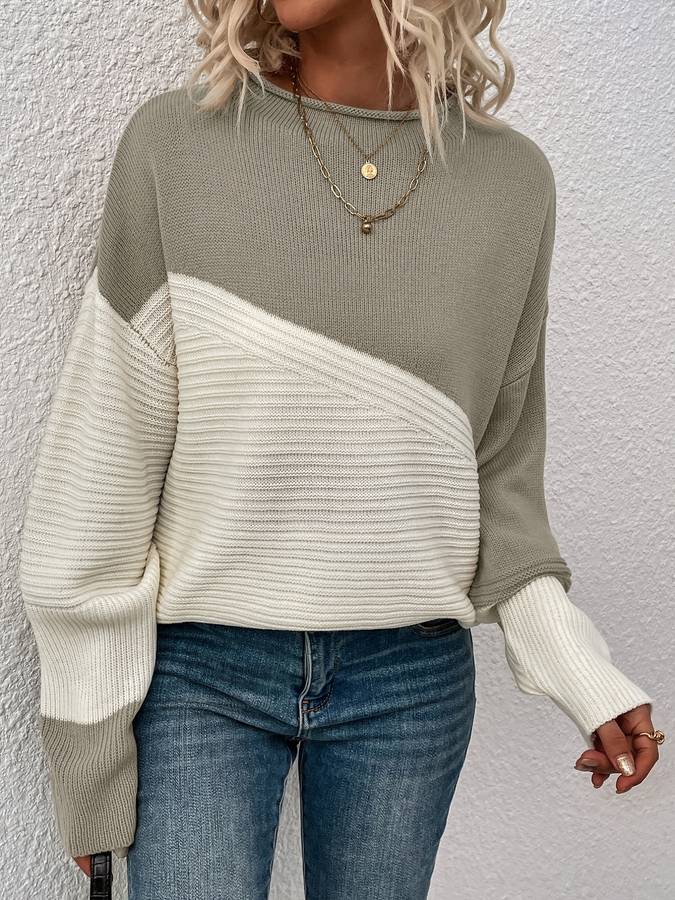 Elegant och snygg hösttröja med långa ärmar för kvinnor | Maja