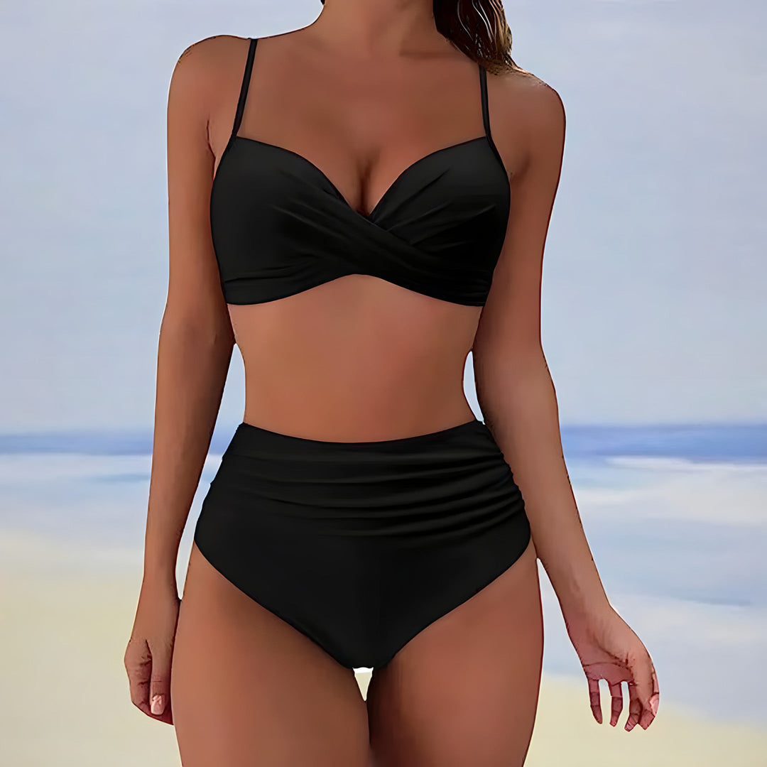Dam Bikini | Hög Midja | Blommönster | Sommar