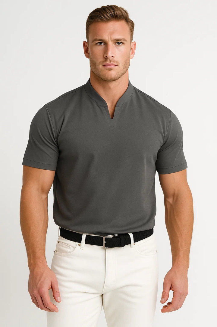 Herr T-shirt | Slimfit Elegant | Kort Ärm | Komfort