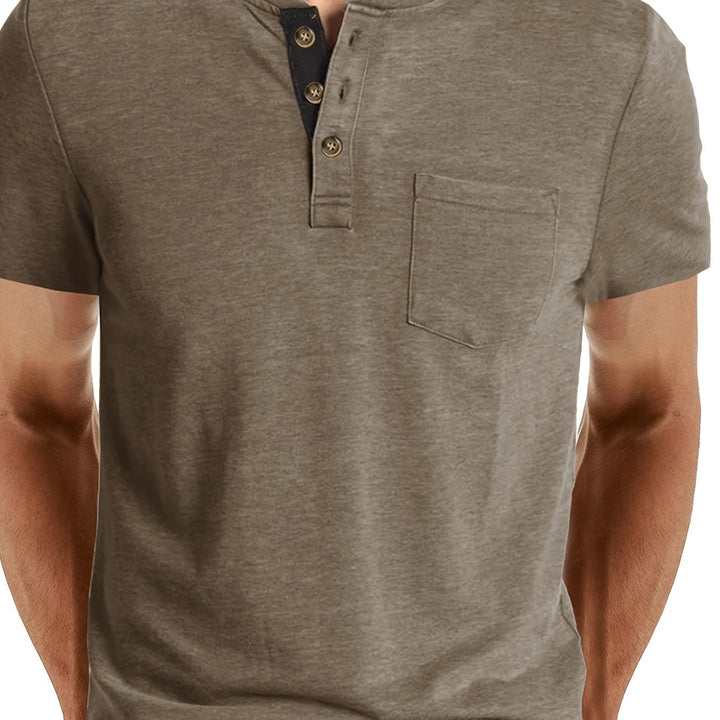 Herr T-shirt | Med Knappar | Med Knappar | Sommar