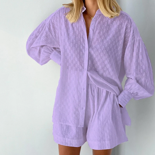 set för kvinnor | Blus och shorts | Trendig stil | Levande färger