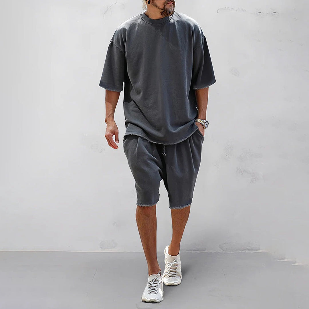 Herr Set | Relaxed | Kort Ärmlösning | Sommar