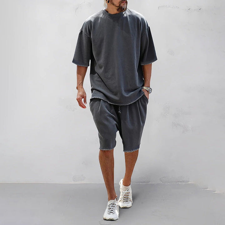 Herr Set | Relaxed | Kort Ärmlösning | Sommar