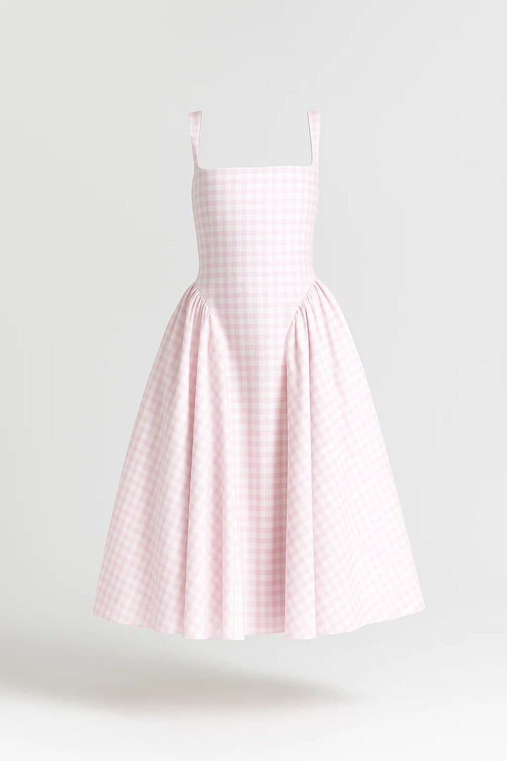 Dames Klänning | Elegant Getailleerd | Midi Lengte | Sommar