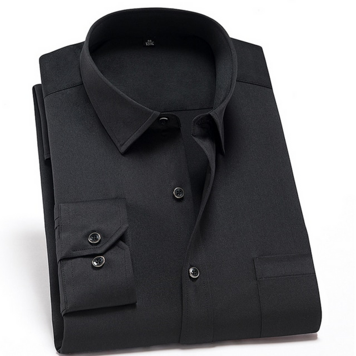 Herr Skjorta | Slimfit Elegant | Med Knappar | Sommar