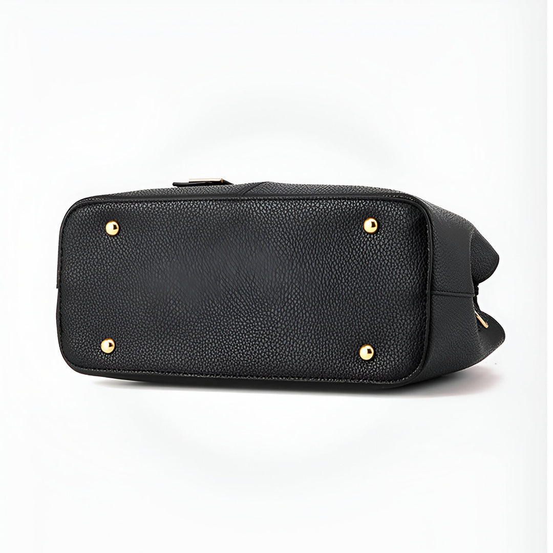 Damväska | Stor fyrkantig tote | Crossbody- och skuldra-väska | PU-läder