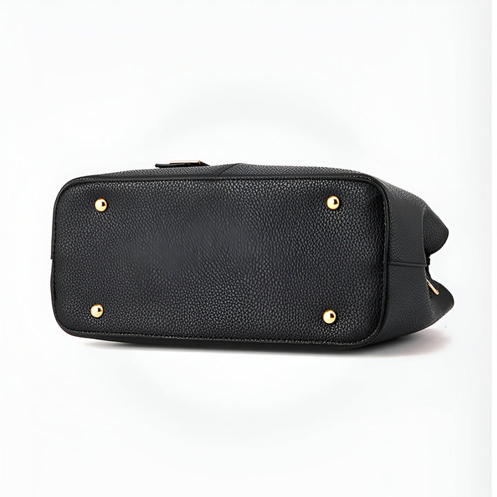 Damväska | Stor fyrkantig tote | Crossbody- och skuldra-väska | PU-läder