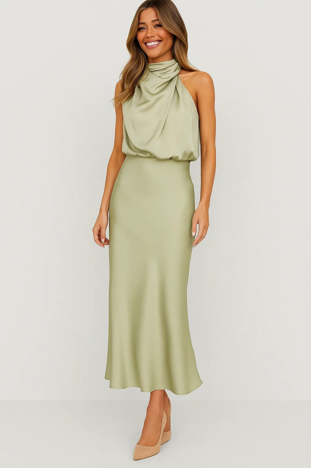 Damer Klänning | Halterneck | Maxi | Sommar
