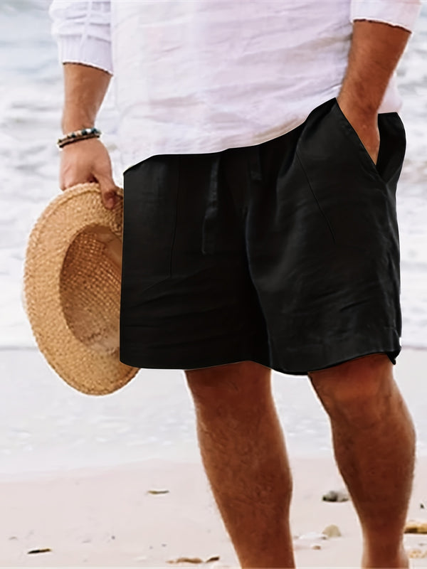 Herr Shorts | Rak Passform | Med Dragsko | Sommar