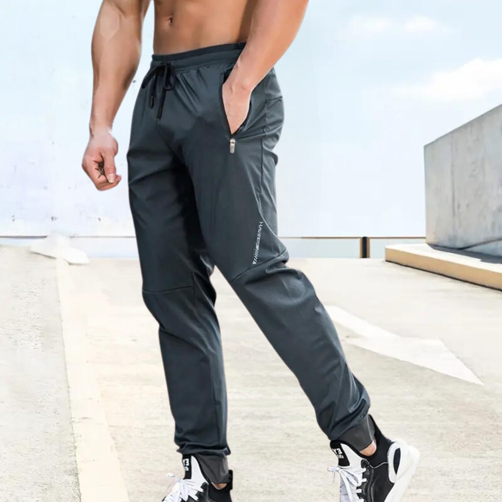 Herr Joggers | Tapered | Med Dragkedja | Sommar
