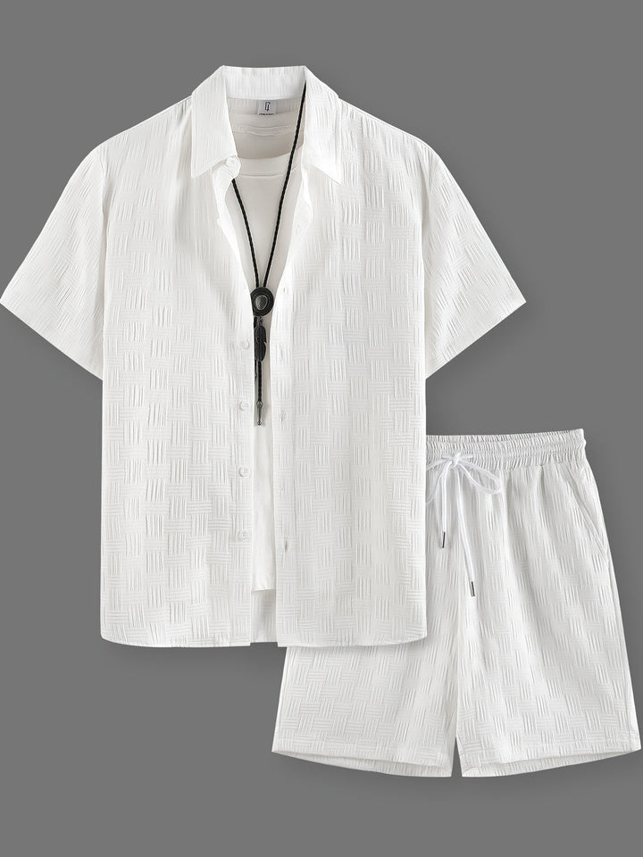 Herr Set | Relaxed Fit | Knäppning | Sommar