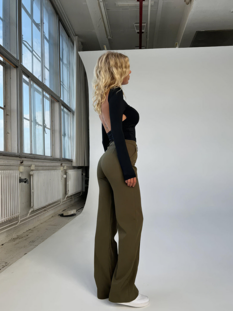 Raka byxor för kvinnor | Tidlös komfort | Chic urban stil | Hög midja