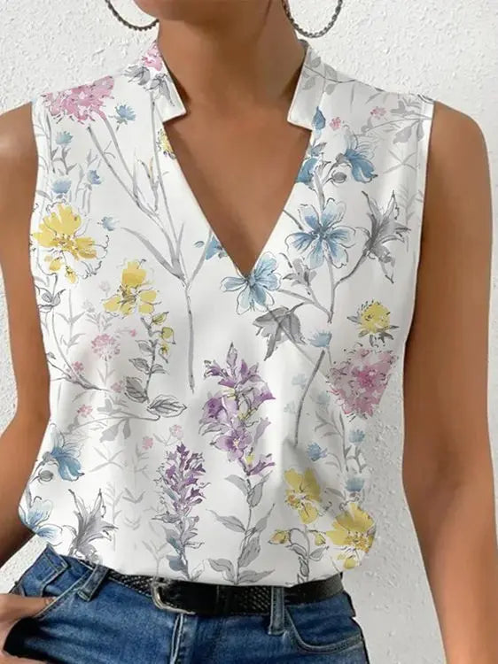 Dam Sommarblus | Lätt & Smickrande Passform | Mångsidig & Stilren | 100 % Polyester