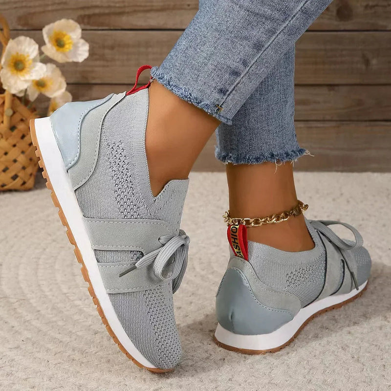 Sneakers Dam | Lätta Stickade Skor | Slip-On