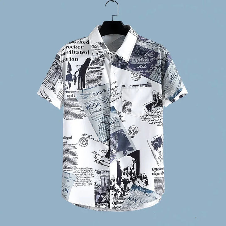 Herr Set | Oversized | Grafiskt Print | Sommar