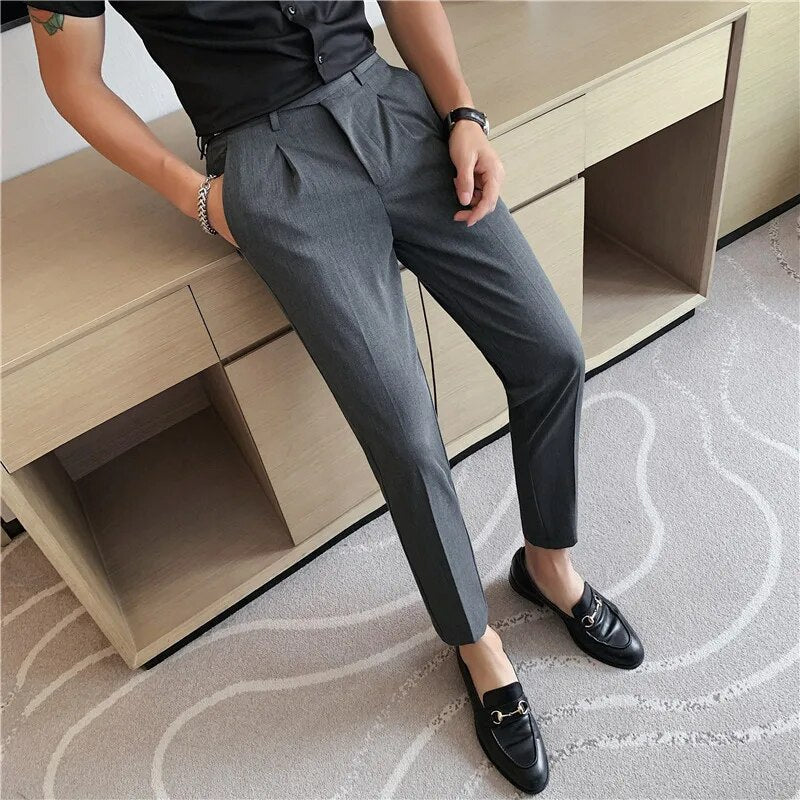Herr Byxor | Tapered | Hög Midja | Sommar