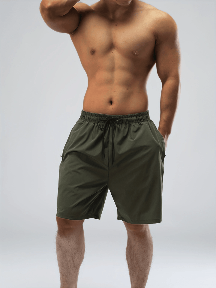 Herr Shorts | Straight | Elastisk Midja | Sommar