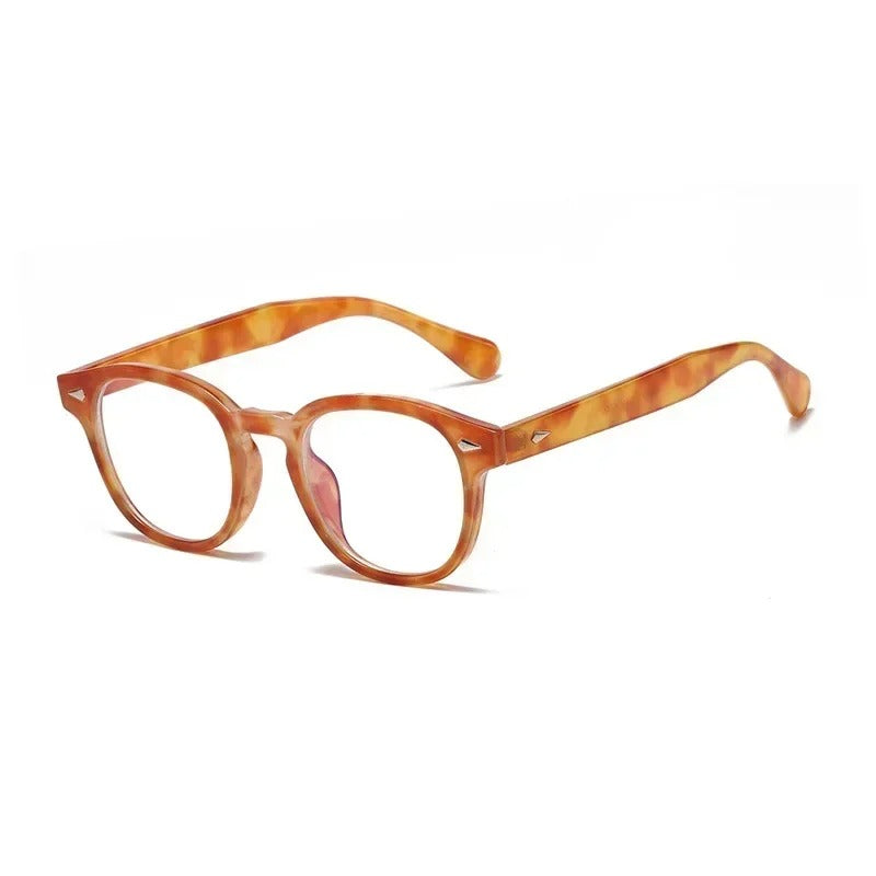 Herr Glasögon | Transparent båge | Minimalistisk look | Sommar