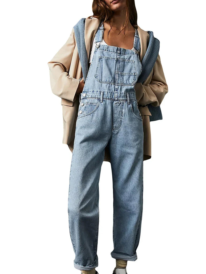 Hängselbyxor Dam | Jumpsuit | Fickdesign | Casual