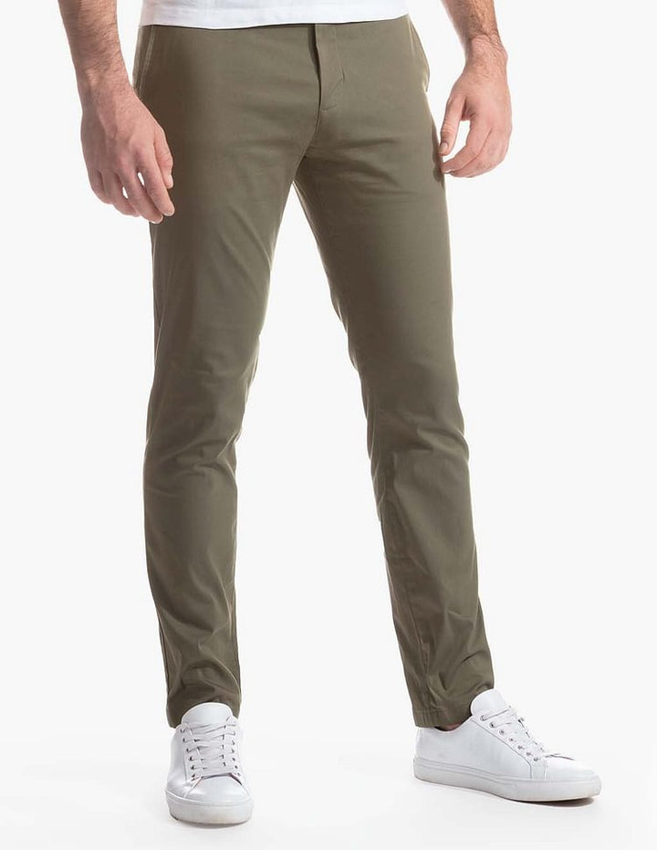 Herr Byxor | Slimfit Straight | Med Knapp | Sommar