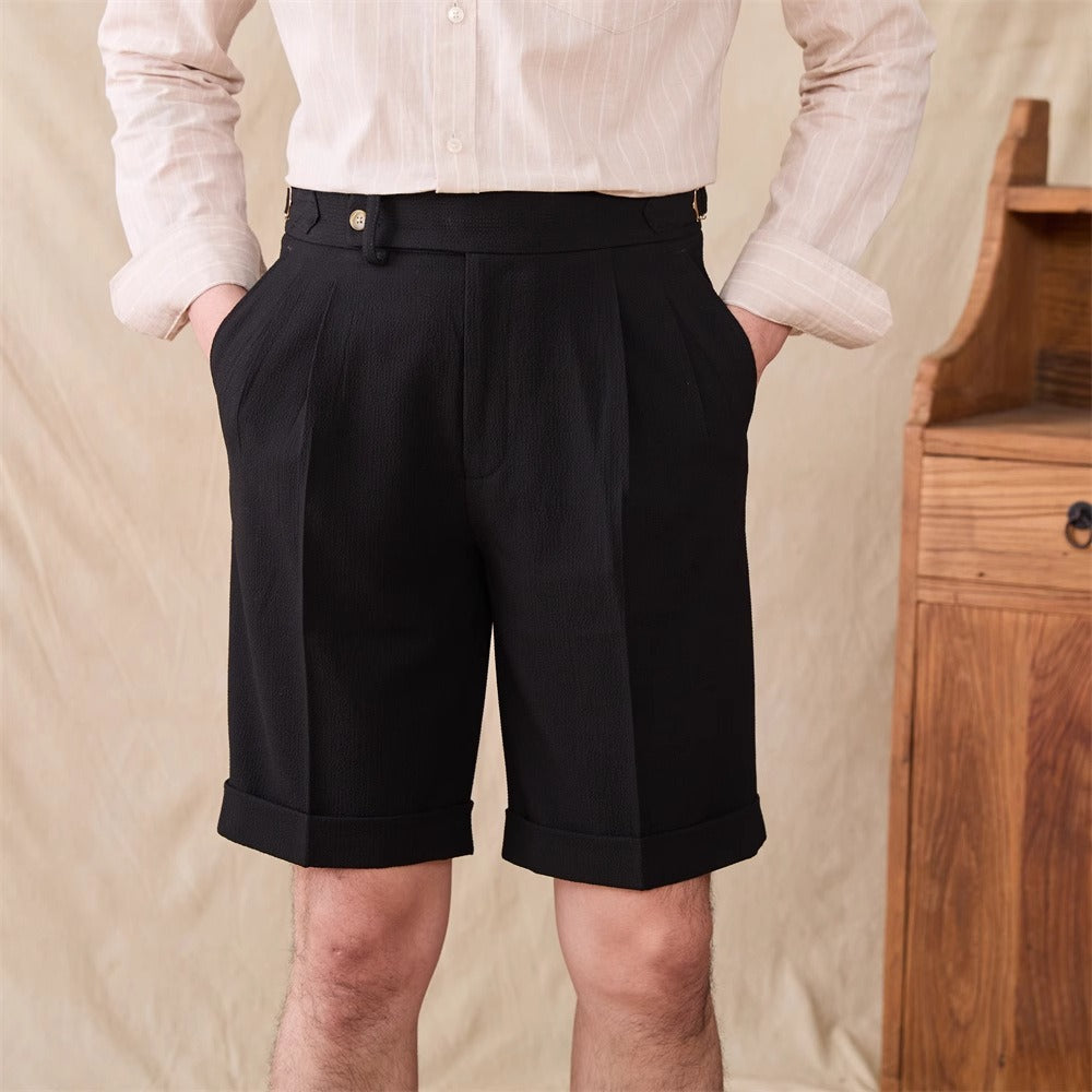 Herr Shorts | Elegant Tapered | Med Knappar | Sommar