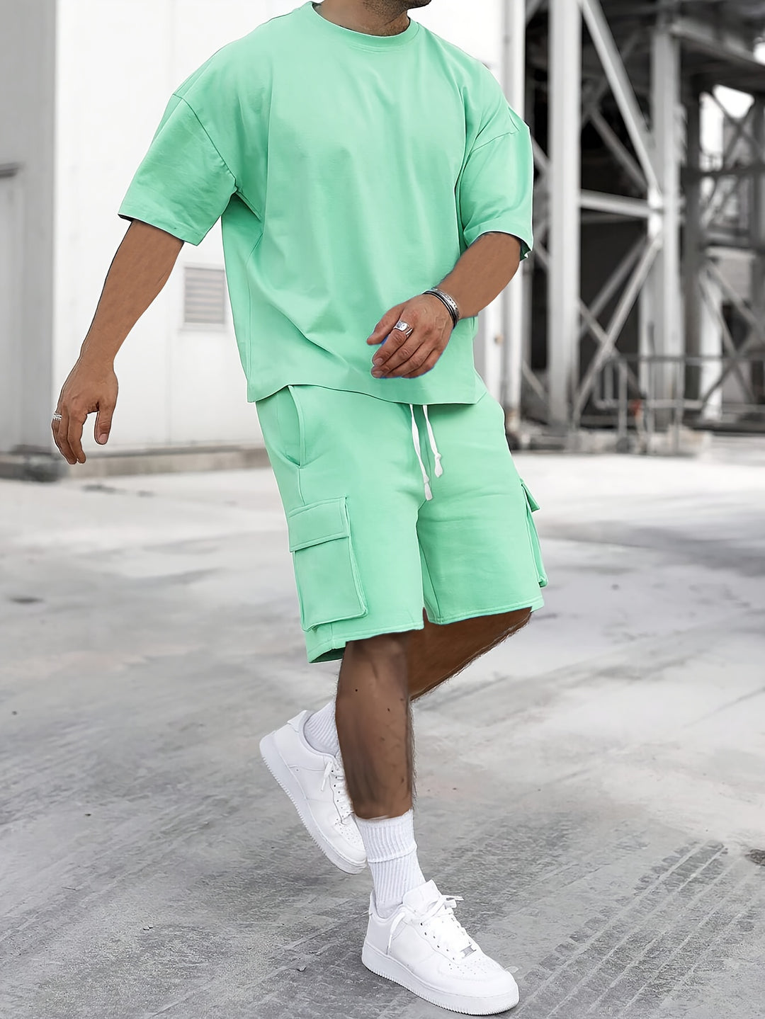 Herr Set | Oversized | Met Koordsluiting | Sommar