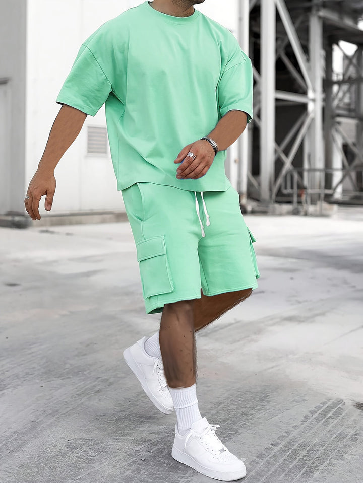 Herr Set | Oversized | Met Koordsluiting | Sommar
