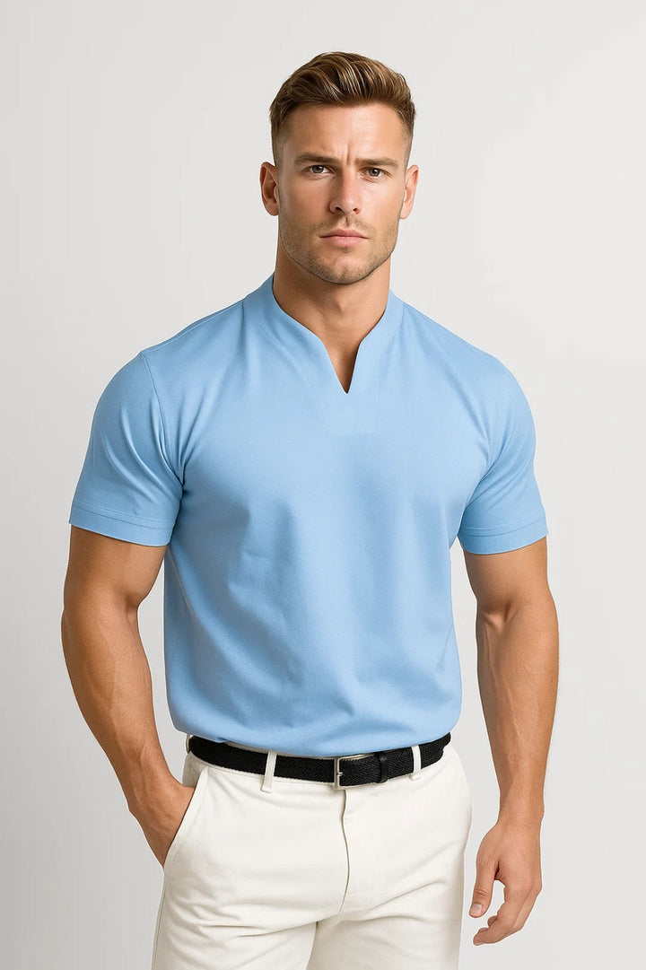 Herr T-shirt | Slimfit Elegant | Kort Ärm | Komfort