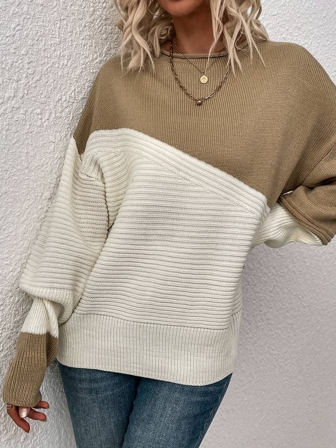 Elegant och snygg hösttröja med långa ärmar för kvinnor | Maja