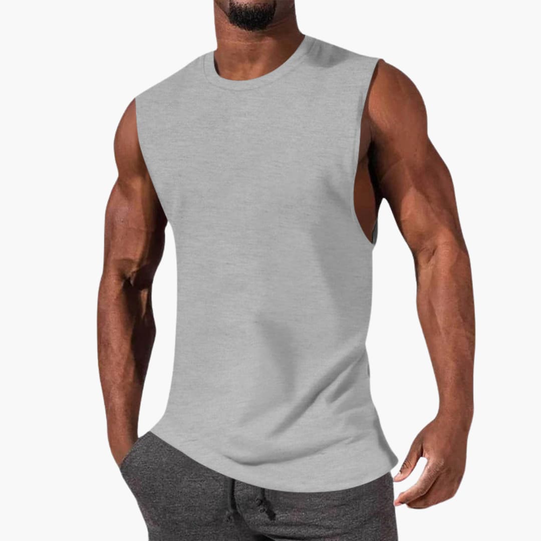 Herr Tanktop | Slim Fit | Ärmlös | Sommar
