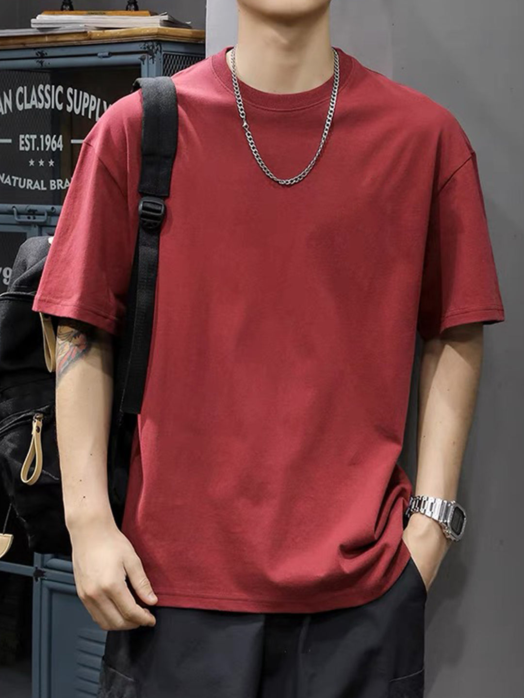 Herr T-shirt | Oversized | Kort Ärm | Sommar