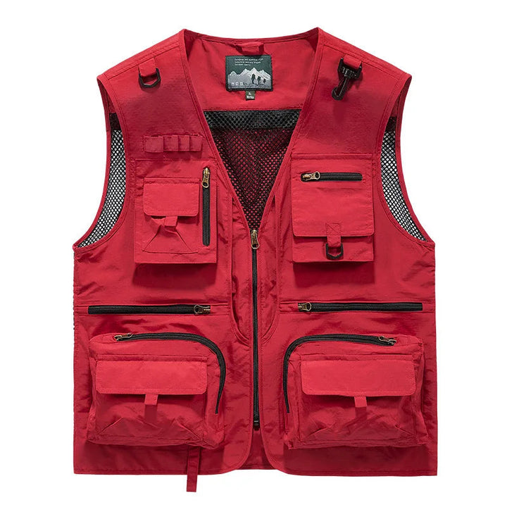 Herr Bodywarmer | Outdoor | Flera Fickor | Sommar