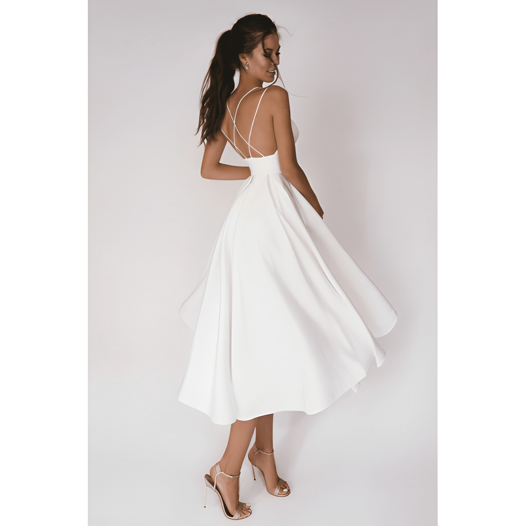 Festklänning Dam | Elegant V-Ringad Klänning | Formell Stil | Chic &amp; Sofistikerad