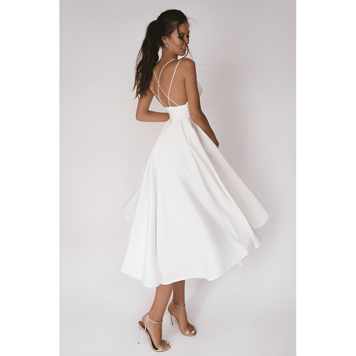 Festklänning Dam | Elegant V-Ringad Klänning | Formell Stil | Chic &amp; Sofistikerad