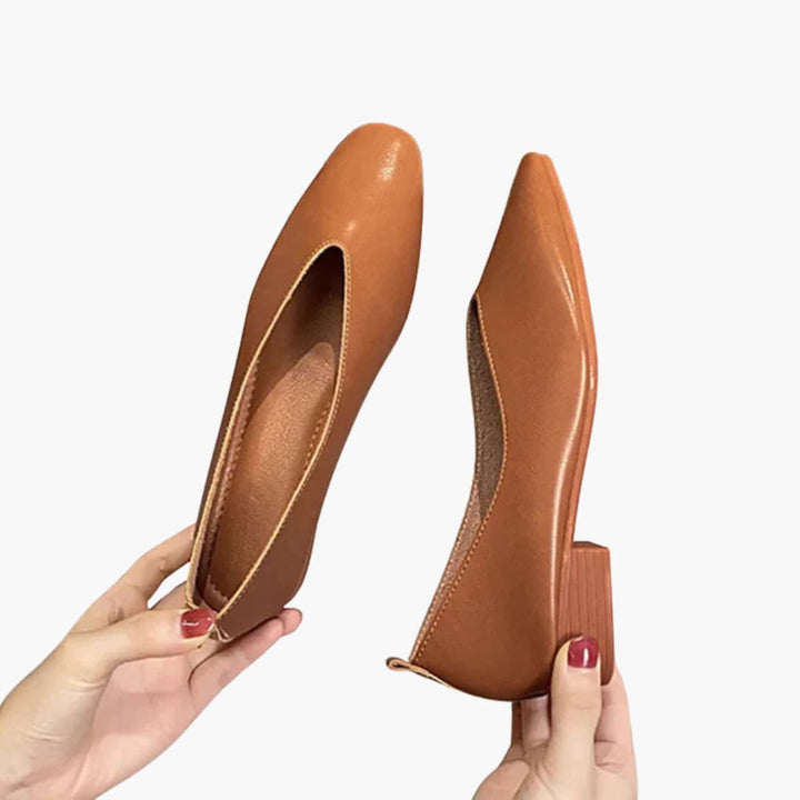 Dampumps | Elegant | Fyrkantig Tå | Sommar