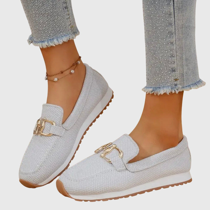 Dam Skor | Loafers | Metallspänne | Sommar