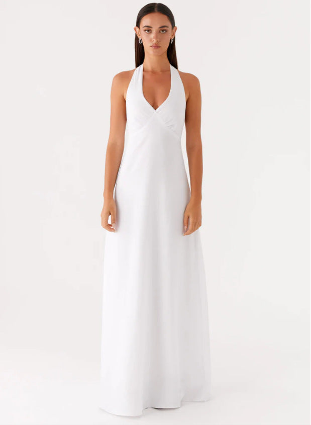 Dam Klänning | Elegant | V-ringad | Sommar