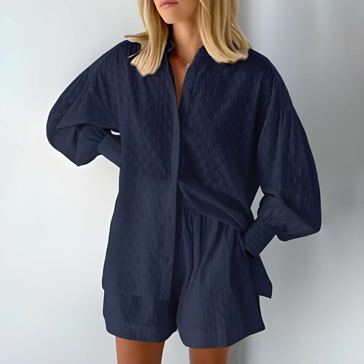 set för kvinnor | Blus och shorts | Trendig stil | Levande färger