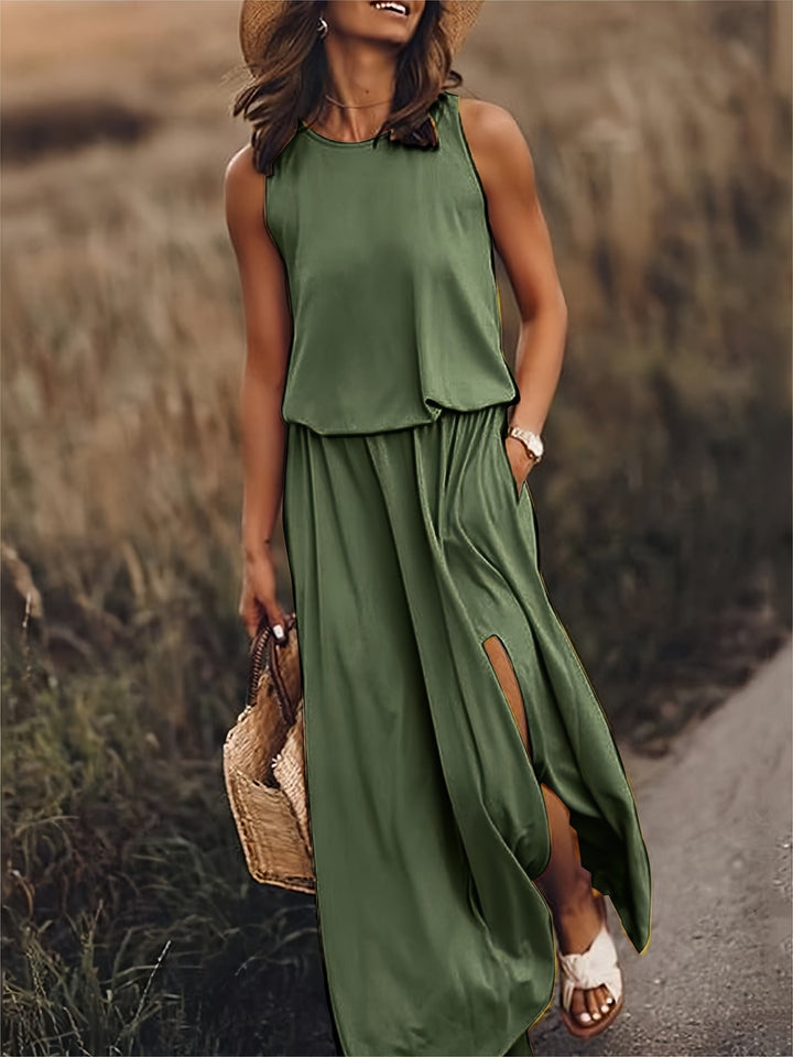 Dam Klänning | Oversized | Ärmlös | Sommar