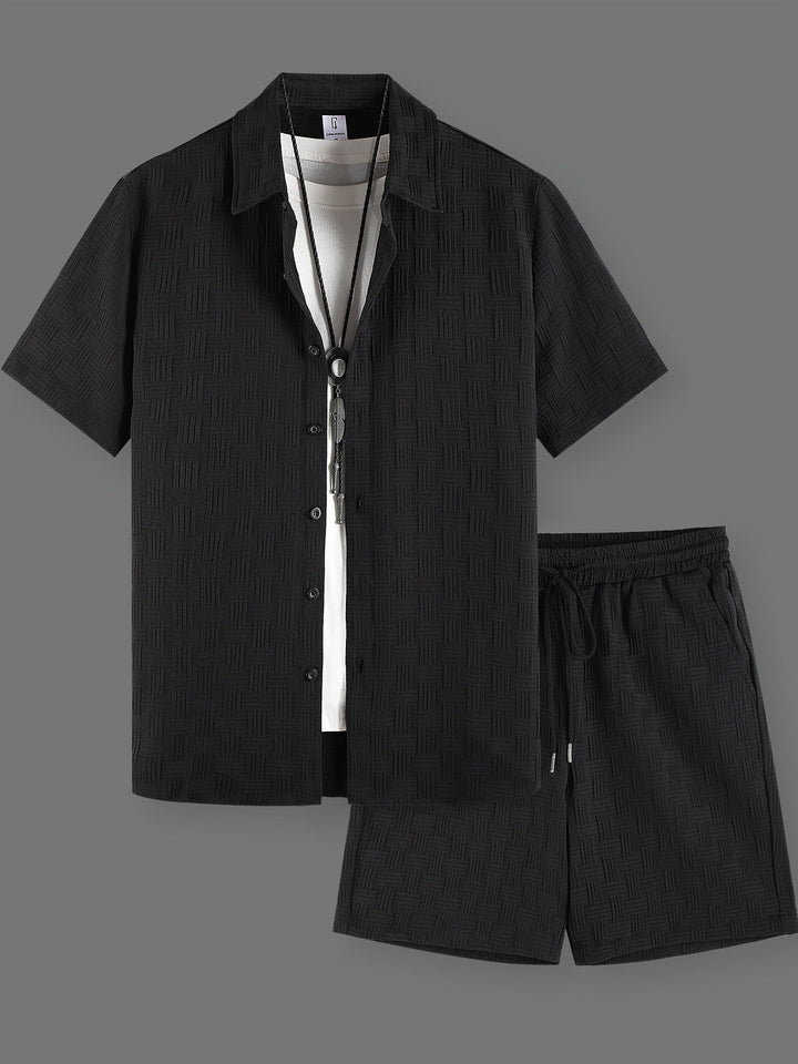 Herr Set | Relaxed Fit | Knäppning | Sommar
