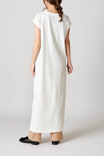 Dam Klänning | Oversized Rak | Kort Ärm | Sommar