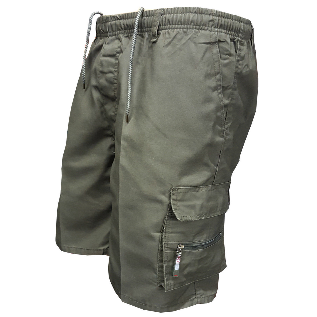 Herr Shorts | Cargo | Elastisk Midja | Sommar