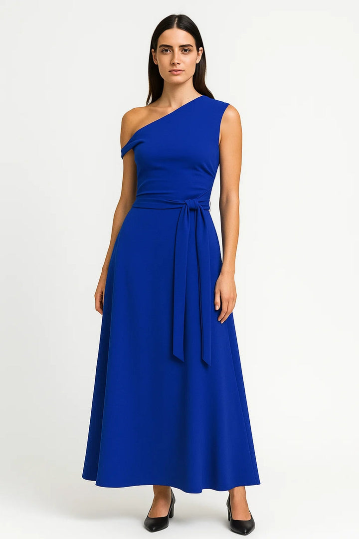 Dam Klänning | Elegant Getailleerd | One Shoulder | Sommar