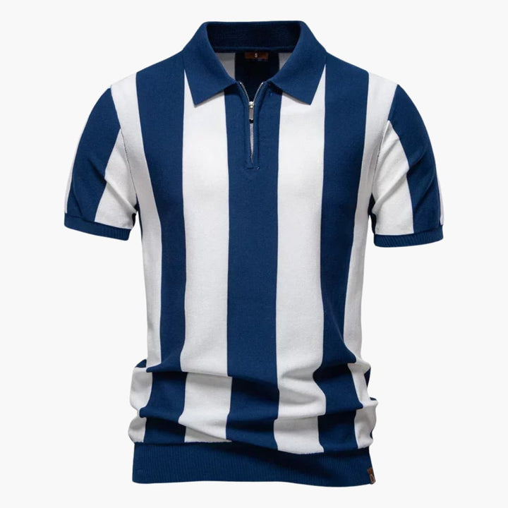 Herr Pikétröja | Retro | Dragkedja | Sommar